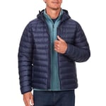 Marmot Men's Highlander Hoody, Warm Down Jacket, Insulated Hooded Winter Coat, Breathable 700 FP Down Puffy, Lightweight Packable Outdoor Jacket, Windproof, Arctic Navy, L