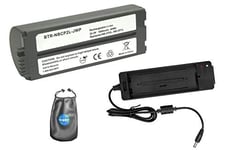 Batterie de Rechange numérique avec Chargeur de Voyage pour Canon NB-CP2L, NB-CP1L et Pochette d'accessoires pour Objectif Inclus