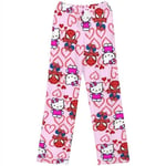 Cartoon HelloKitty flanellpyjamas damer vadderade och tjockare varma pyjamas flickor pyjamas Rosa-1 M