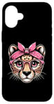 iPhone 16 Plus Cheetah Pink Bandana Glasses Case