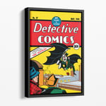 Batman Core Detective Comics #27 Rectangular Framed Canvas - Black Frame