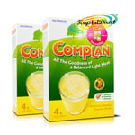 2x Complan Banana Nutrition Vitamin Supplement Protein Energy Drink 4x55g