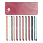 KnitPro Dreamz Single Pointed Needle Set – 11 x 25cm Single Ended Knitting Pin Pairs Dreamz Grande Set, Colour Coded for Beginners, Professionals & Gift Set