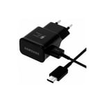 Chargeur d'origine Samsung Type-C Charge rapide 15 W Noir EP-TA20EBE - Neuf