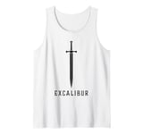 Excalibur The Legendary Sword in the Stone of King Arthur Tank Top