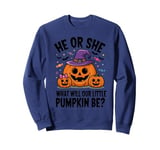 He or She What Will Our Little Pumpkin Be Baby Shower Sweatshirt