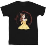 T-shirt enfant Disney  Beauty And The Beast I'd Rather Be Reading