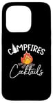 Coque pour iPhone 15 Pro Campfires Plus Cocktails Cute Love Camping Drinking Drinking