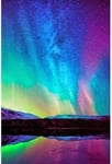 CHENWEI Diamond Painting Kits for Adults DeiGoods DIY 5D Diamond Painting Aurora by Number Kit for Adult Full Drill Diamond Embroidery Kit Home Wall Decor(12x16inch