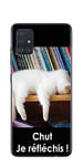 Coque Samsung Galaxy A51 Design : Chat Blanc Qui dort chut