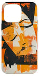 Coque pour iPhone 14 Pro Max Orange Abstrait Géométrique Jésus King Bible Écriture Citation