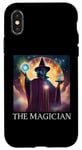 Coque pour iPhone X/XS Carte de tarot magicien, amateurs de cartes de tarot, lecteurs de tarot