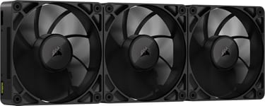 CORSAIR iCUE Link RX120 Max 120mm PWM Ventilateur Épaiss avec iCUE Link System Hub – Pression Statique Élevée – Liquid Crystal Polymer – Palier à Dôme Magnétique – Pack Triple – Noir