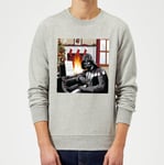 Star Wars Darth Vader Piano Player Grey Christmas Jumper - S