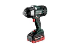 Metabo Nutrunner SSW 18 LTX 1750 BL 1/2" inkludert 2x8Ah batterier og lader