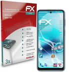 atFoliX 3x Screen Protector for Motorola Moto G42 Protective Film clear&flexible