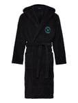 Men's Woven Bathrobe Morgonrock Badrock Black Emporio Armani