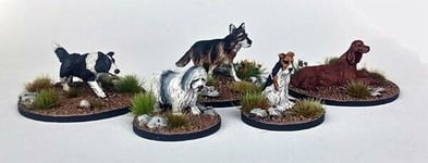 Great Escape Games - Dead Man's Hand - Miniatures - A Kennel of Dogs (5)