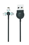 Forever Core 3i1 Magneettinen synkronointi-/latauskaapeli - USB-C/Lightning/microUSB, 1m