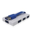 Approx . – 4 USB 3.0 Ports Travel Hub – Hub – 4 x Superspeed USB 3.0 – Bureau