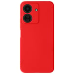 Avizar Case for Xiaomi Redmi 13C and Poco C65 Semi-rigid Soft-touch Matte, Red