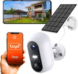 Smart Life SolarEye Camera Surveillance WiFi exterieure sans Fil,Full HD,1080p,IP54,5200 mAh Akku,WiFi Caméra,Micro SD,Camera Colaire,Interphone bidirectionnel,Application