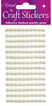 ELEGANZA No.61 Pearls Ivory Craft Stickers, Synthetic Material, Beige, 16.5 x 7.6 x 0.4 cm