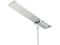 Powerneed Ssl38, Utendørs Sokkel/Stang-Belysning, Sølv, Aluminium, Glass, Ip65, Camping, Hage, Gressplen, Gangsti, Terrasse, Gate, Ik10