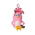 Pink Angry Birds Bag Clip Soft 12 Cm Plush Toy Movie Keyring Loop Backpack Purse