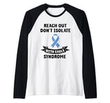 Reach Out Don't Isolate with Eagle Syndrome Raglan Baseball Tee