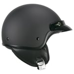 SKA-P Smart Casque Jet Adulte Unisexe, Noir Opaque, XS (53-54cm)