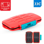 JJC Memory Card Case Hard Holder for Nintendo Switch Game Card*8+Micro SD Card*8