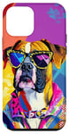 Coque pour iPhone 12 mini Boxer Dog Fashion Cute Colorful Pop Art