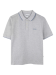 HUGO BOSS Kids' Short Sleeve Polo Shirt, Chine Grey