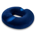 LITSPOT Donut Cushion Orthopedic Ring Memory Foam pour Le Soulagement des Hémorroïdes et Coussin Coccyx Pain Post Natal pour Fauteuil Roulant Siège de Voiture Bureau Extérieur