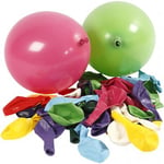 Creativ Ballonger 23 cm - Mixade färger Runda 100 mixade