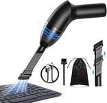 HONKYOB Keyboard Cleaner Mini Vacuum for Desk, Handheld Cordless Computer Vacuum Rechargeable for Cleaning Hairs, Crumbs for Desktop, Piano, Car Interior & Sewing Machine Clean,with LED Light