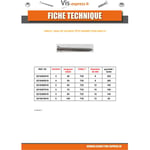 Vis Express - Seau de 195 Vis deck 5X60 C2 Pointe antifendage cut type 17 Tête fraisée tf torx T25-1 pièce