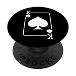 King of Spades Jeu de cartes pour Halloween Dark PopSockets PopGrip Interchangeable