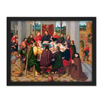 Artery8 Master Amsterdam Death Virgin Last Supper Painting Artwork Framed Wall Art Print 18X24 Inch