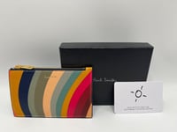 PAUL SMITH 'Swirl' Zip Card Holder Women's Leather PURSE