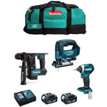 Kit MK303 (DHR171 DTD154 DJV182 2 x 5,0 Ah DC18RC LXT600) - Makita