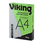 Viking Contrast A4 Coloured Paper Green 80 gsm 500 Sheets