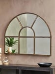 nkuku Overmantle Arch Window Wall Mirror, 80 x 100cm