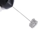 Handheld Egg Beater Handheld Stainless Steel Electric Milk Coffee Frother Black