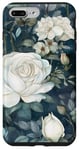 iPhone 7 Plus/8 Plus White Vintage Rose Floral Flower Case