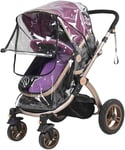 Universal Stroller Raincover, Upgraded Rainproof Dustproof Windproof Pushchair