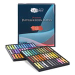 Artina Pasteo Soft Pastel Boîte Set de 72 Craies Pastels Professionelles pour Peinture – Kit de Crayons Pastels de Dureté Moyenne – Haute Qualité - Couleurs Vives – Craie Couleur pour l'Artiste