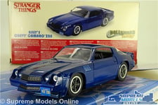 STRANGER THINGS BILLY'S CHEVROLET CAMARO Z28 MODEL CAR BLUE 1:32 SCALE JADA K8