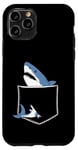 Coque pour iPhone 11 Pro Shark Pocket Animal Pets Funny Shark Men Women Kids